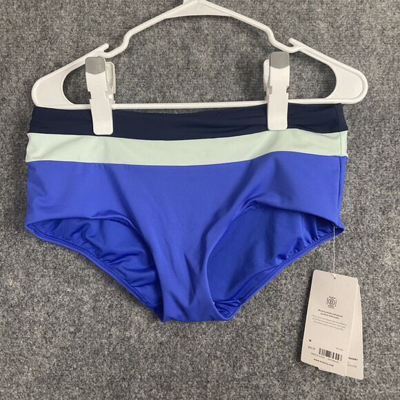 Athleta Coastline Swim Boyshorts Womens Size M blue - Picture 1 of 8